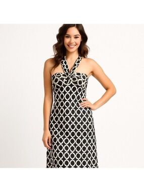 LAUNDRY by Shelli Segal SEXY 100% Silk Dress Size 10